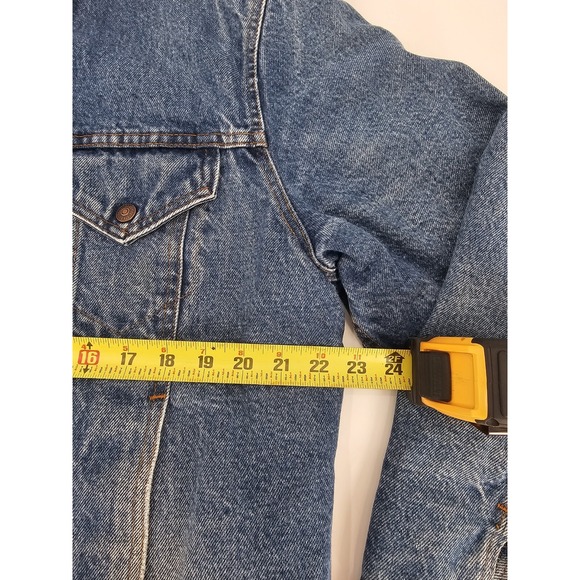 Vtg Levi's Men's Size 42L  Denim Trucker Jacket San Francisco Red Label Sherpa - Picture 7 of 14